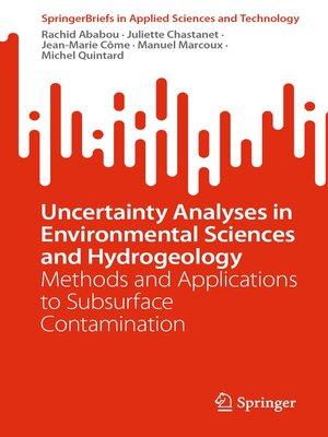 cover image of Uncertainty Analyses in Environmental Sciences and Hydrogeology